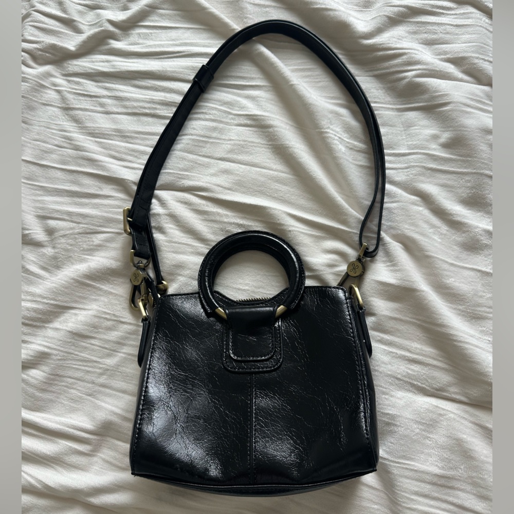 HOBO Black Leather Shoulder Bag